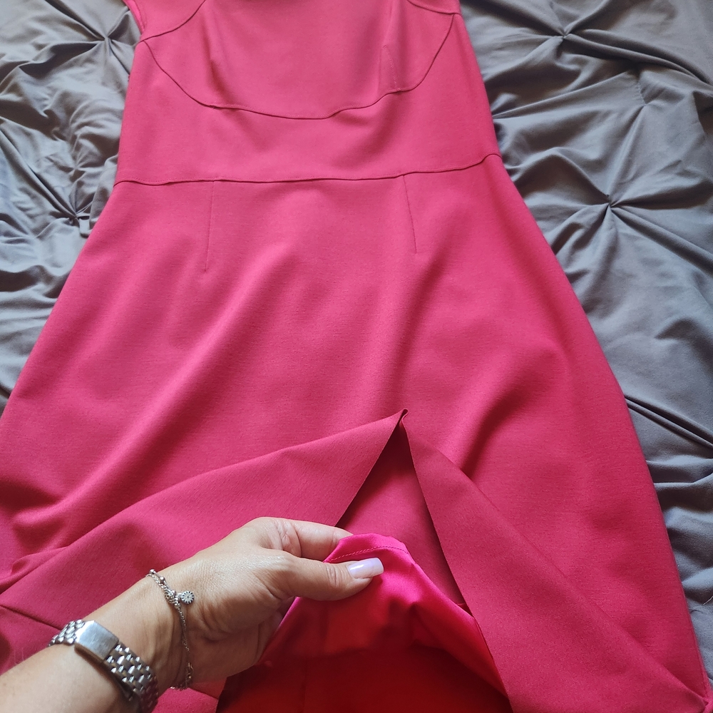 Elie Tahari Raspberry Midi Dress - Picture 4 of 4